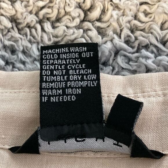 LIGHT XL 100% Linen Sleeveless Shacket Top - Picture 7 of 12